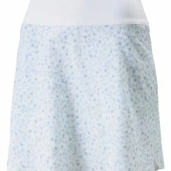 Puma Women's PWRSHAPE Fancy Plants Golf Skort - Bright White